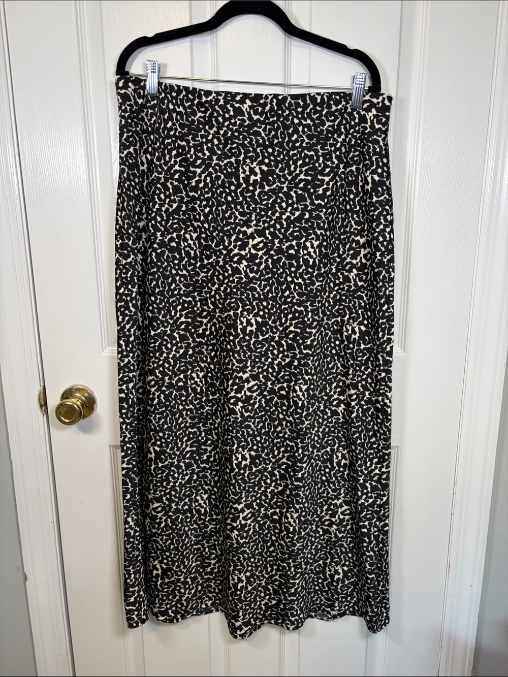 a new day Black and Cream Maxi Skirt